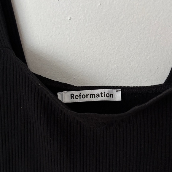 Reformation Cassi‎ Knit Black Midi Dress, L - Picture 5 of 7